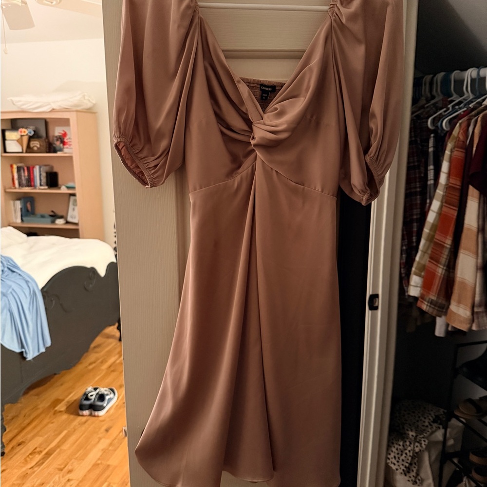 Express Women's Mini Dress in Blush Pink